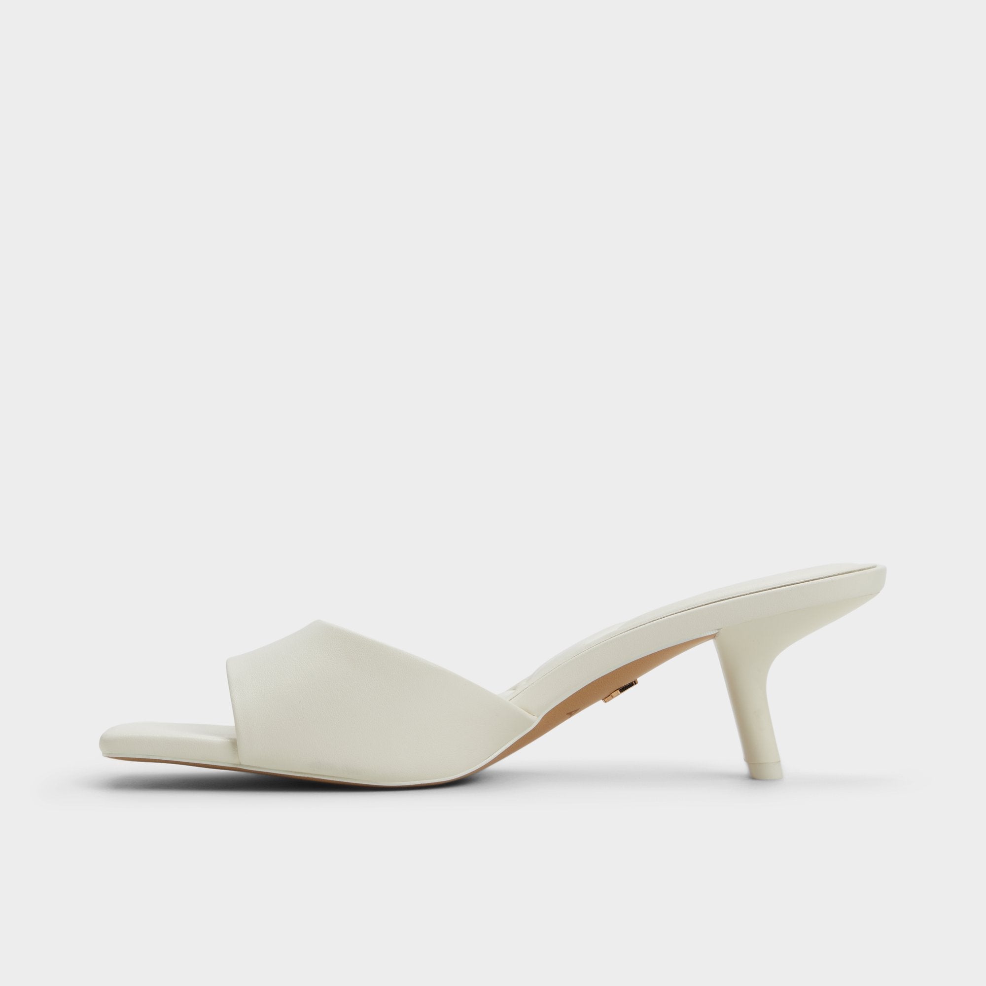 Aldo Enchanting White Women's Heeled mules - Heeled mule, Kitten heel White