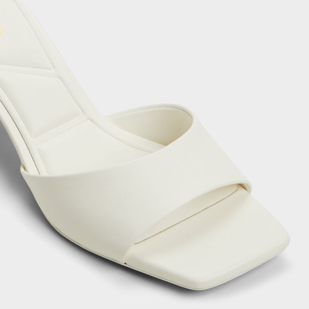 Aldo Enchanting White Women's Heeled mules - Heeled mule, Kitten heel White