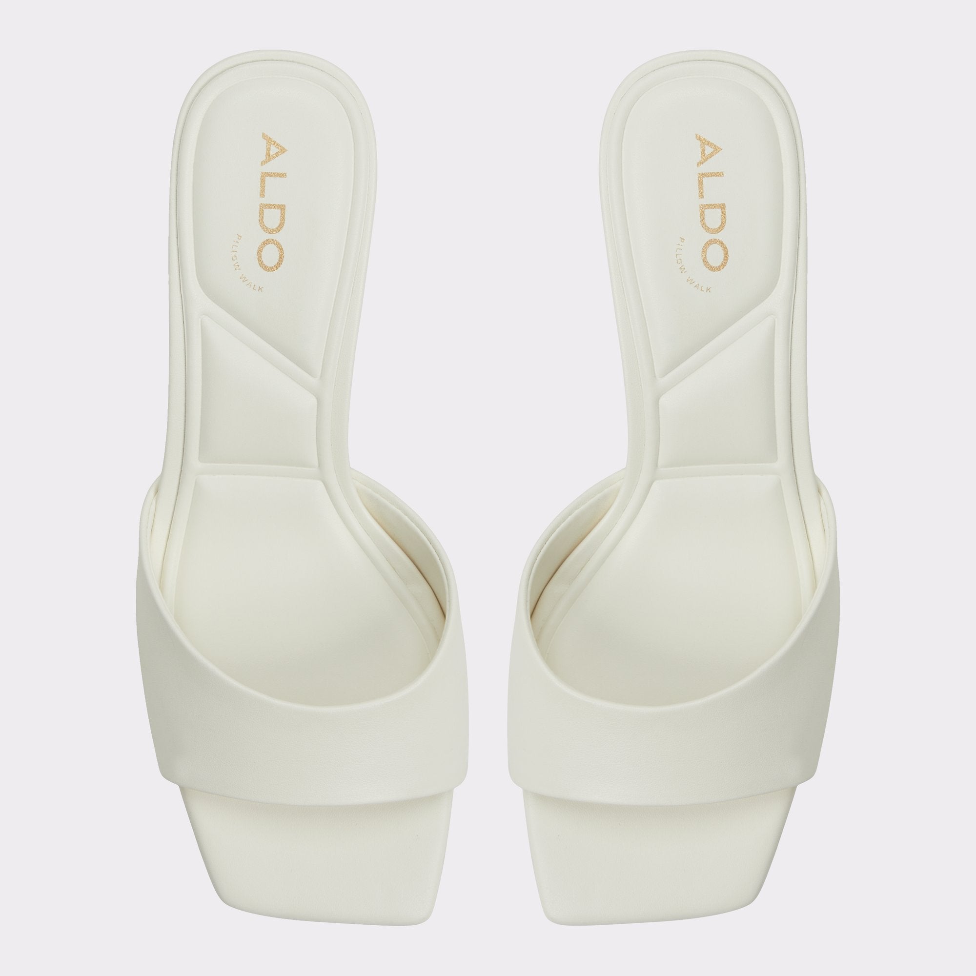 Aldo Enchanting White Women's Heeled mules - Heeled mule, Kitten heel White