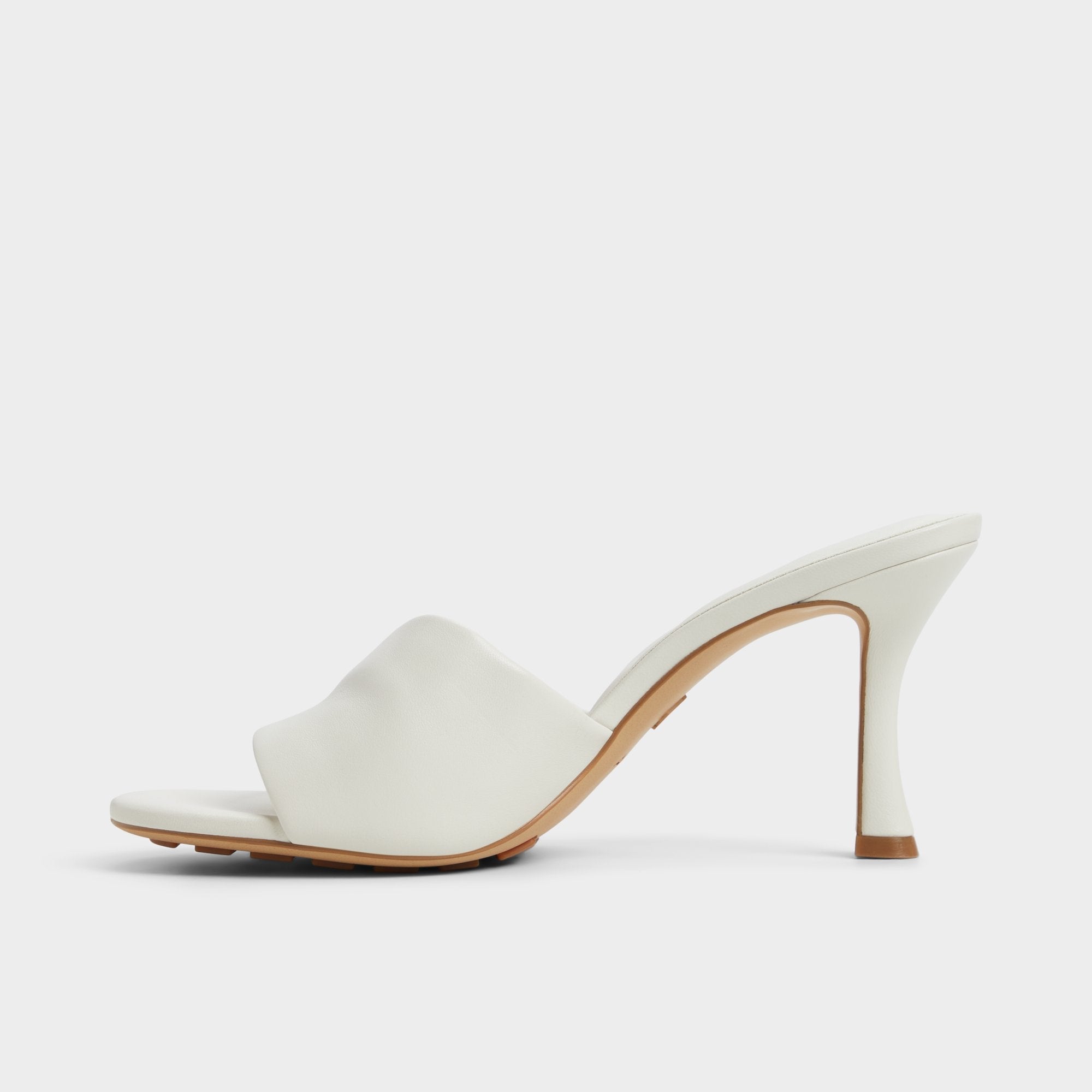 Aldo Lyhanna White/Bone Women's Heeled mules - Heeled mule, Stiletto heel White/Bone