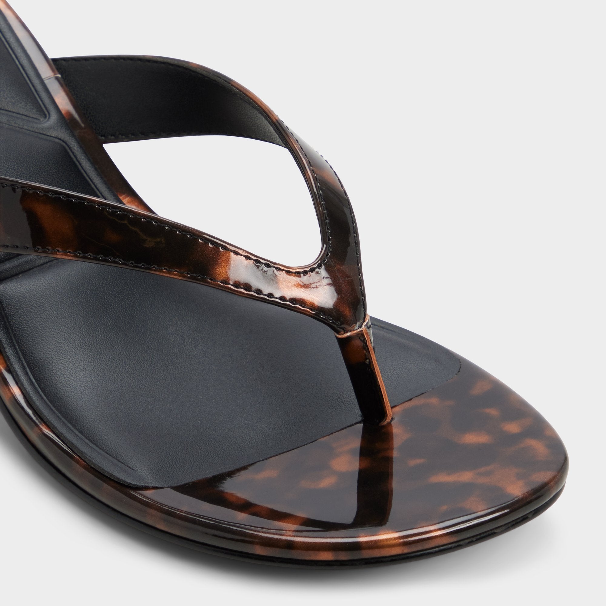 Aldo Jump in Open Brown - Heeled flip flop, Kitten heel Open brown