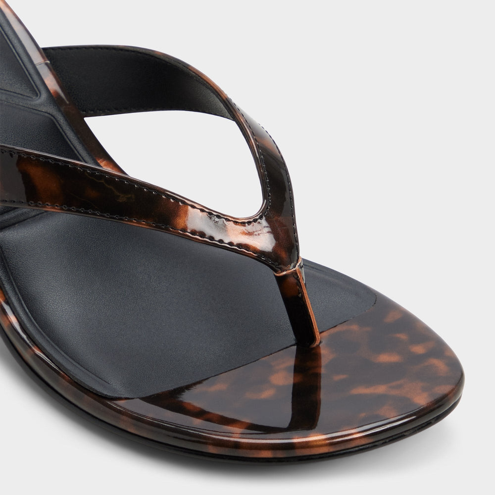 Aldo Jump in Open Brown - Heeled flip flop, Kitten heel Open brown