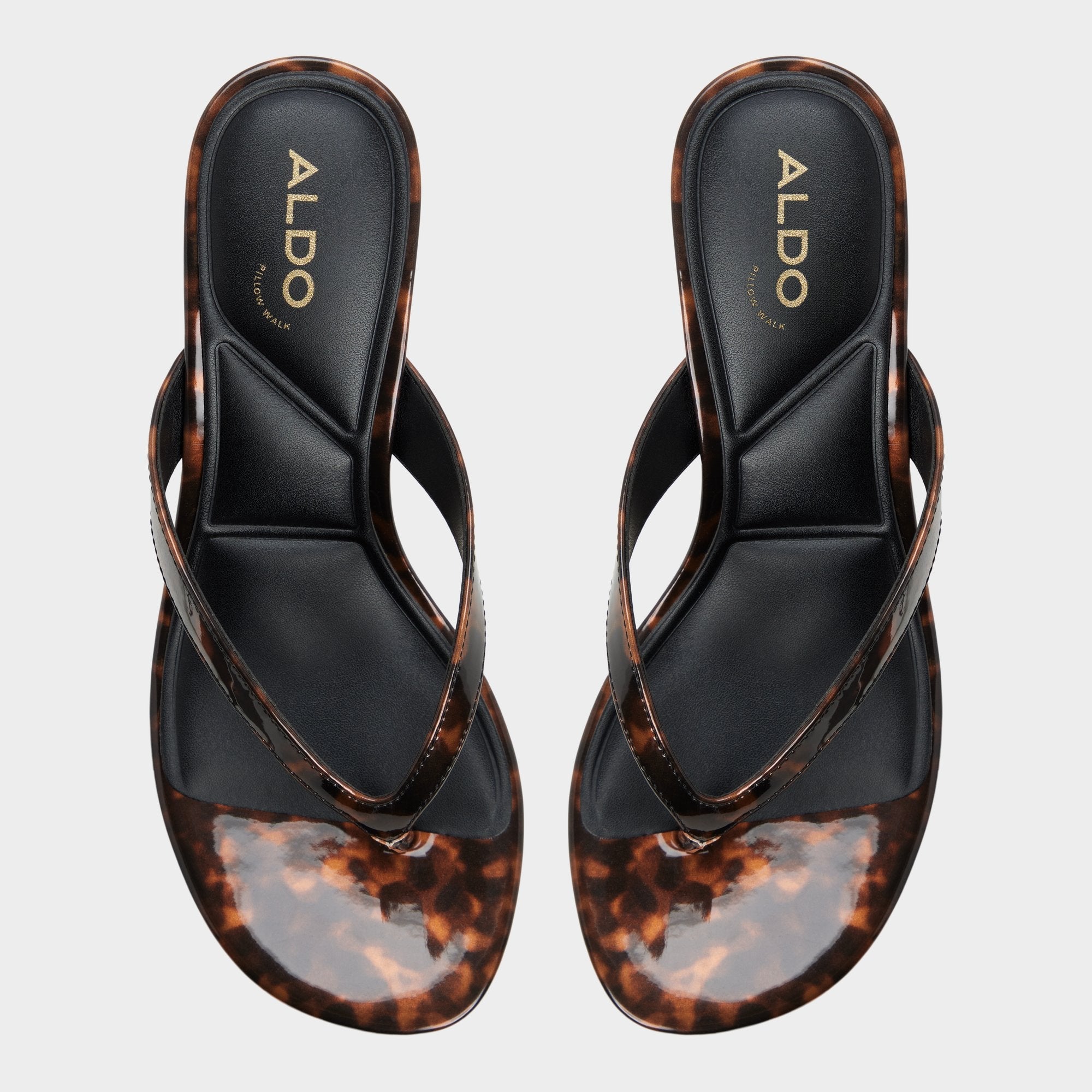 Aldo Jump in Open Brown - Heeled flip flop, Kitten heel Open brown
