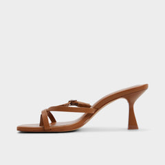 Aldo Gannever - Heeled flip flop, Kitten heel Medium Brown
