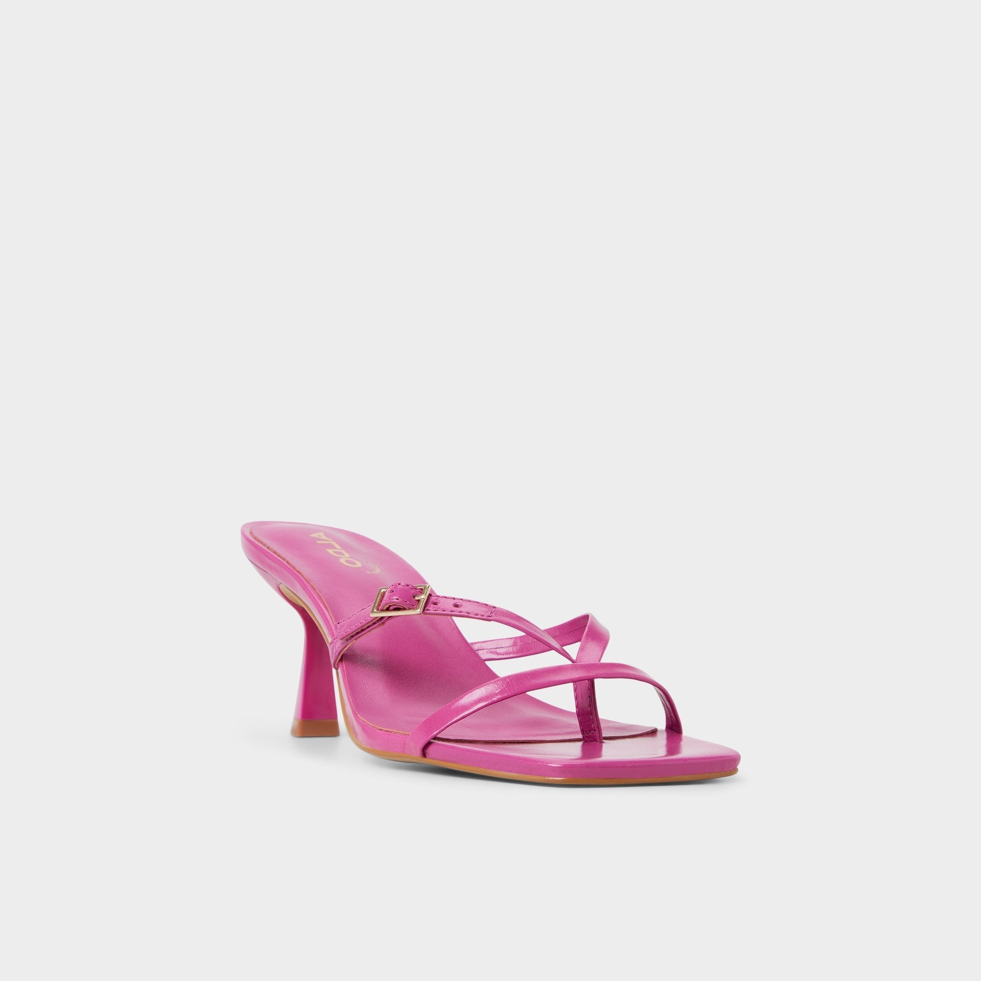 Aldo Gannever - Heeled flip flop, Kitten heel Dark pink