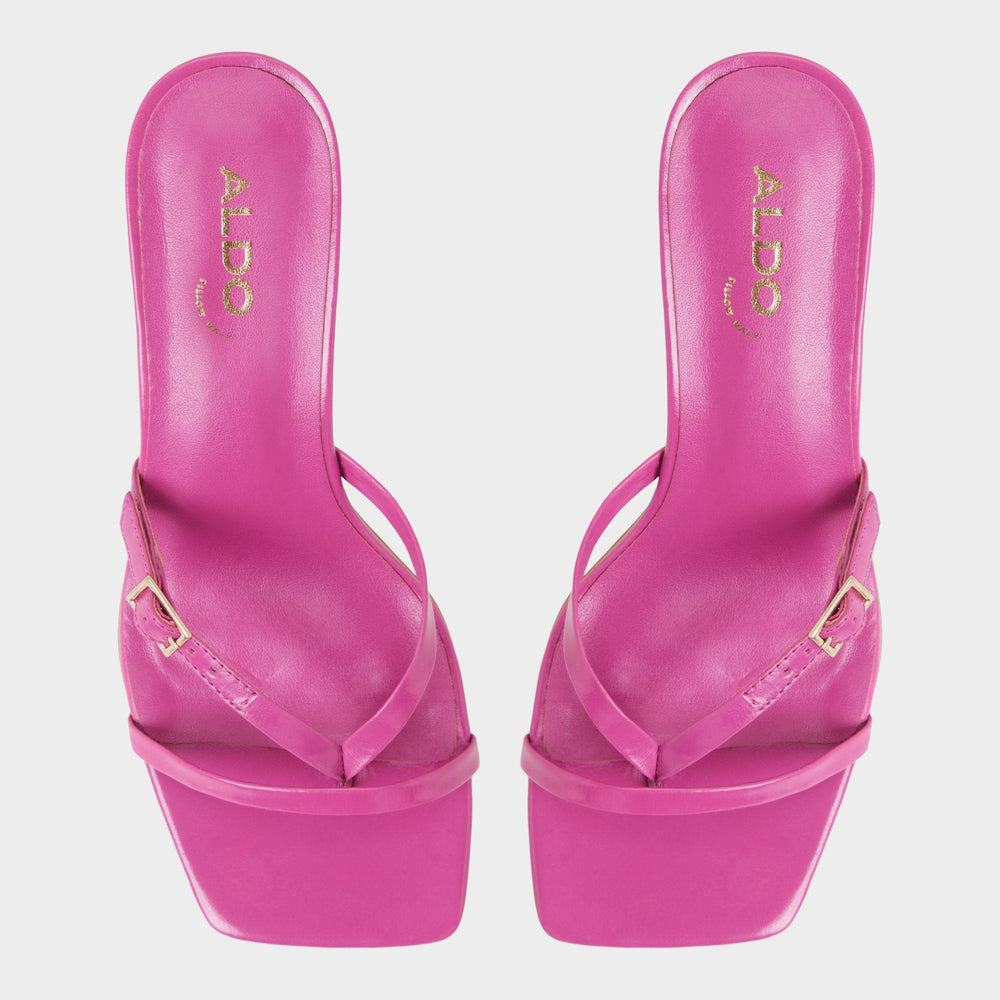 Aldo Gannever - Heeled flip flop, Kitten heel Dark pink