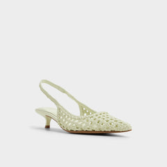 Aldo Violettia in Other Green - Sling back high heel, Kitten heel Other green