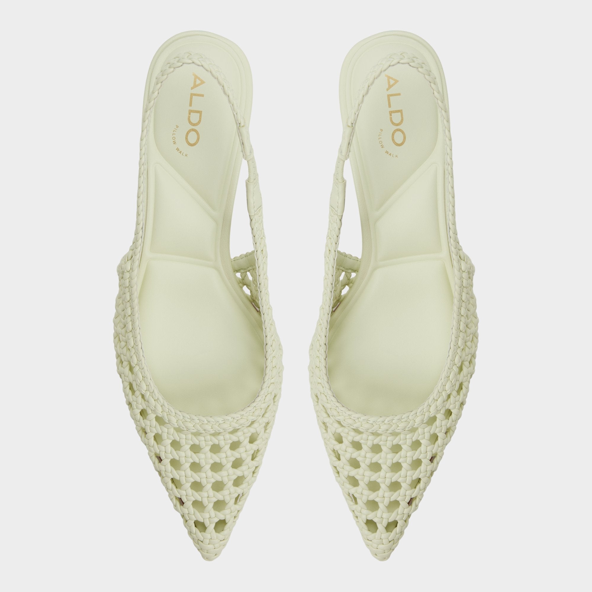 Aldo Violettia in Other Green - Sling back high heel, Kitten heel Other green