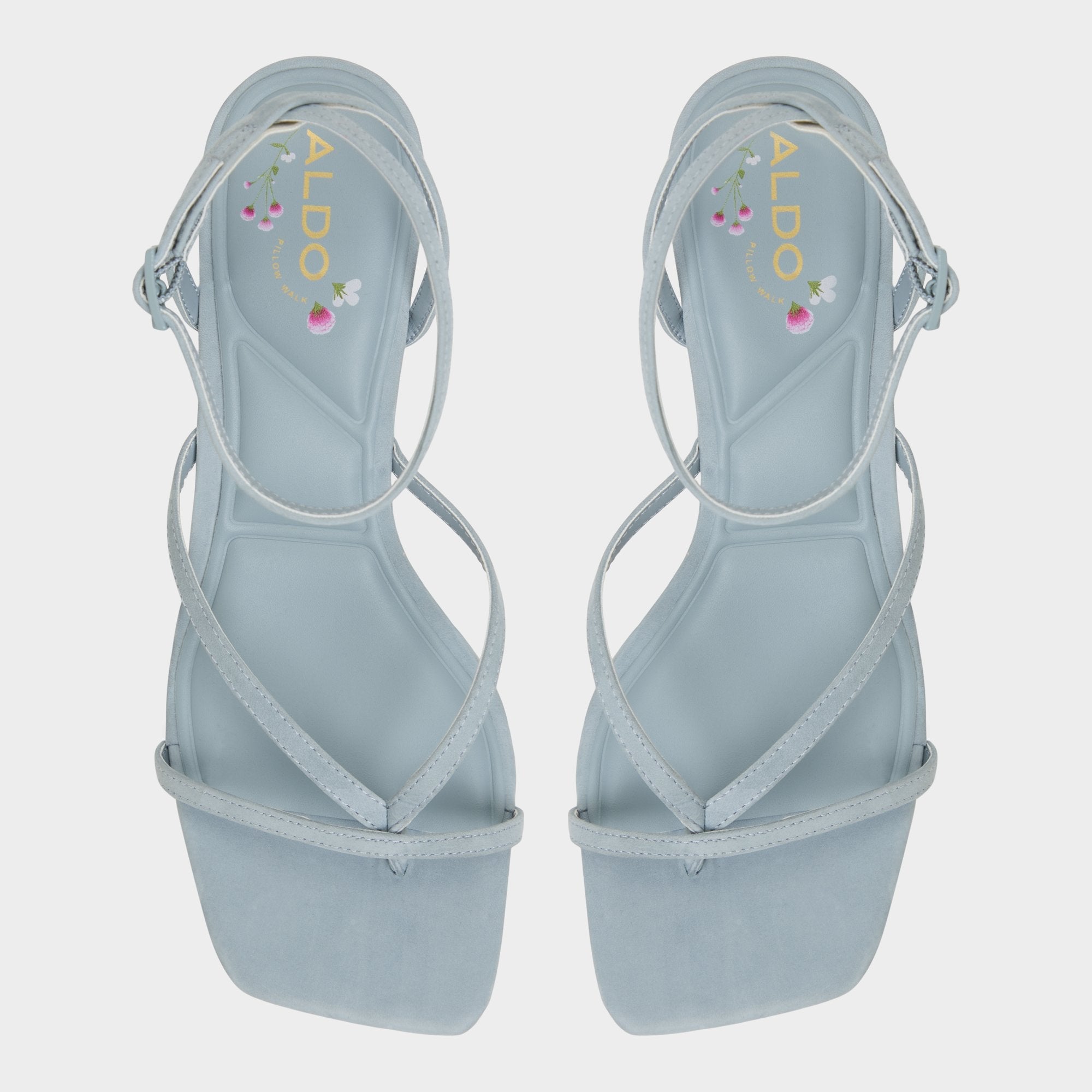 Aldo Soffie Other Blue Women's Strappy sandals - Strappy heeled sandal, Kitten heel Other Blue