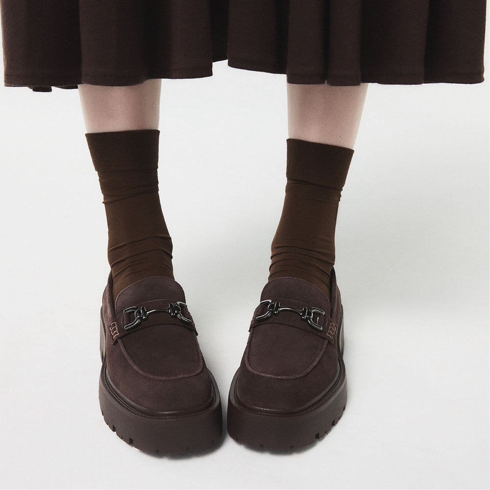 Aldo Oneameth in Dark Brown - Loafer, Lug sole Dark brown