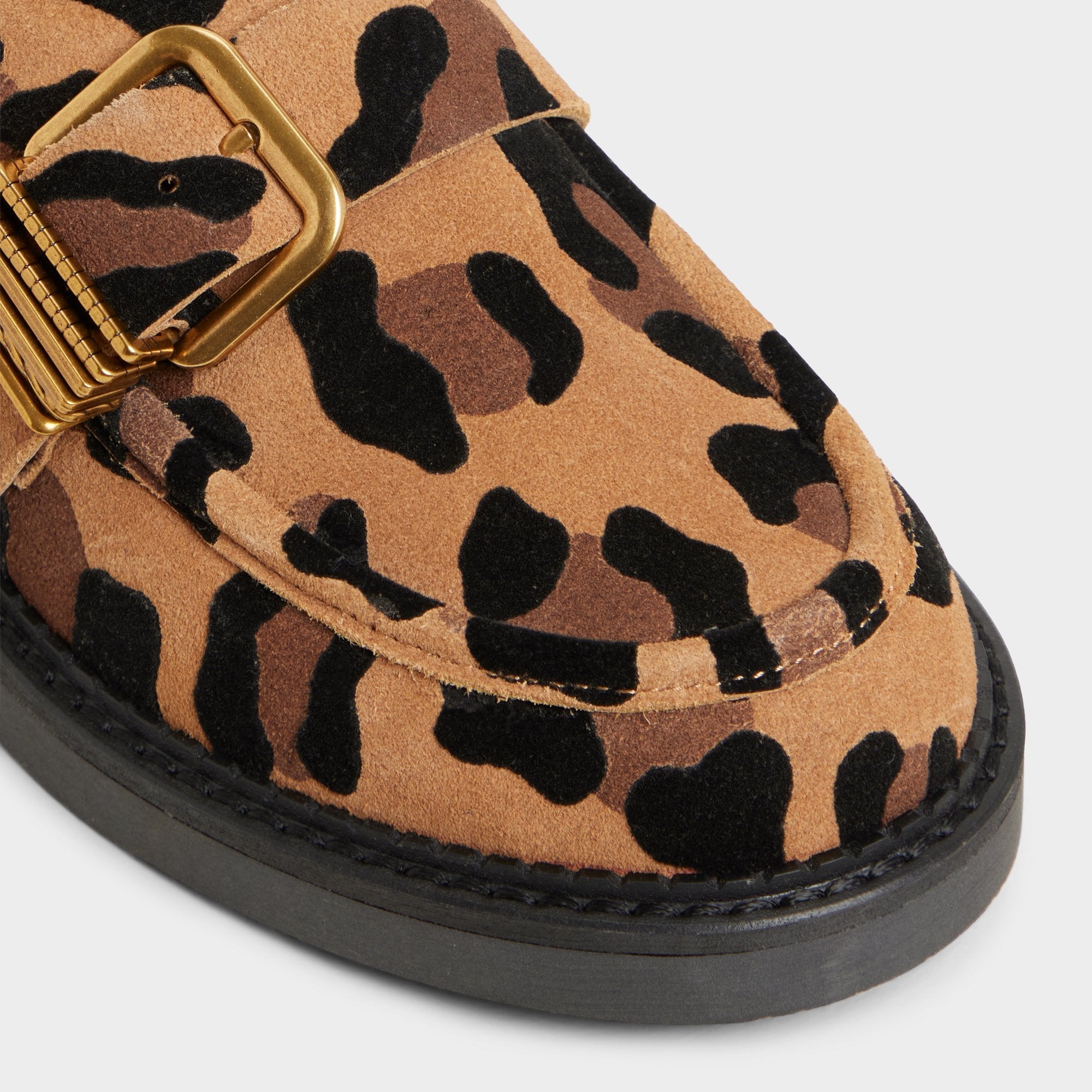 Aldo Kalya in Brown Multi - Loafer, Block heel Brown Multi