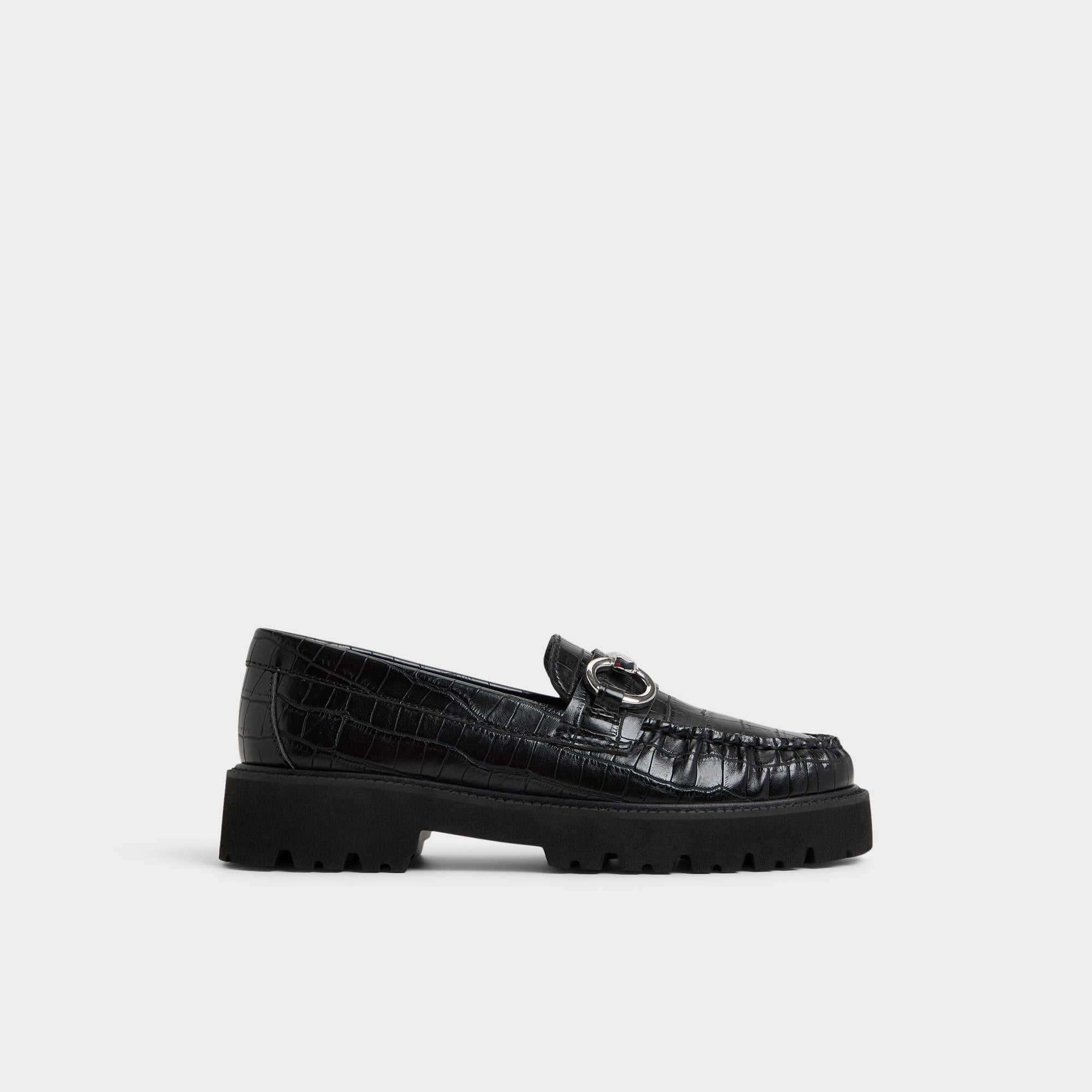 Aldo Danrose Black Women's Loafers & Oxfords - Loafer, Lug sole Black