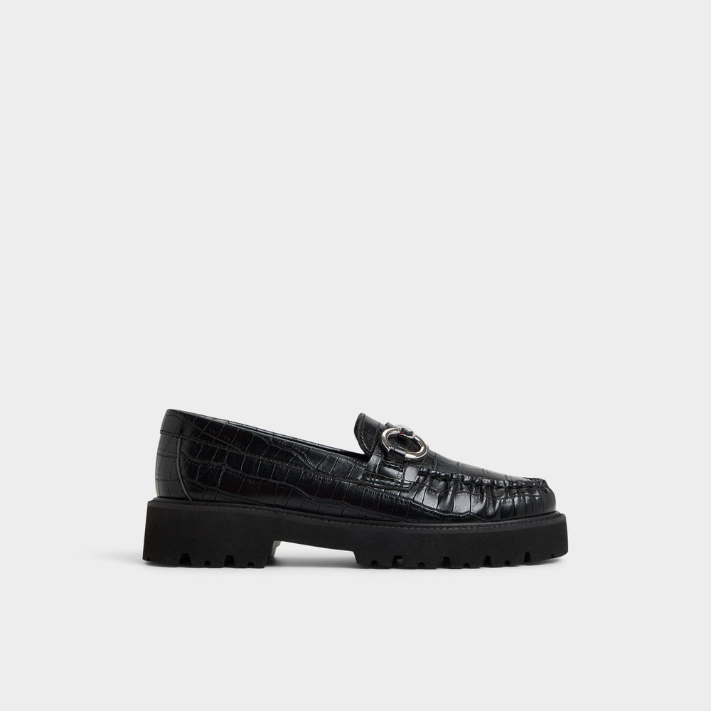Aldo Danrose Black Women's Loafers & Oxfords - Loafer, Lug sole Black