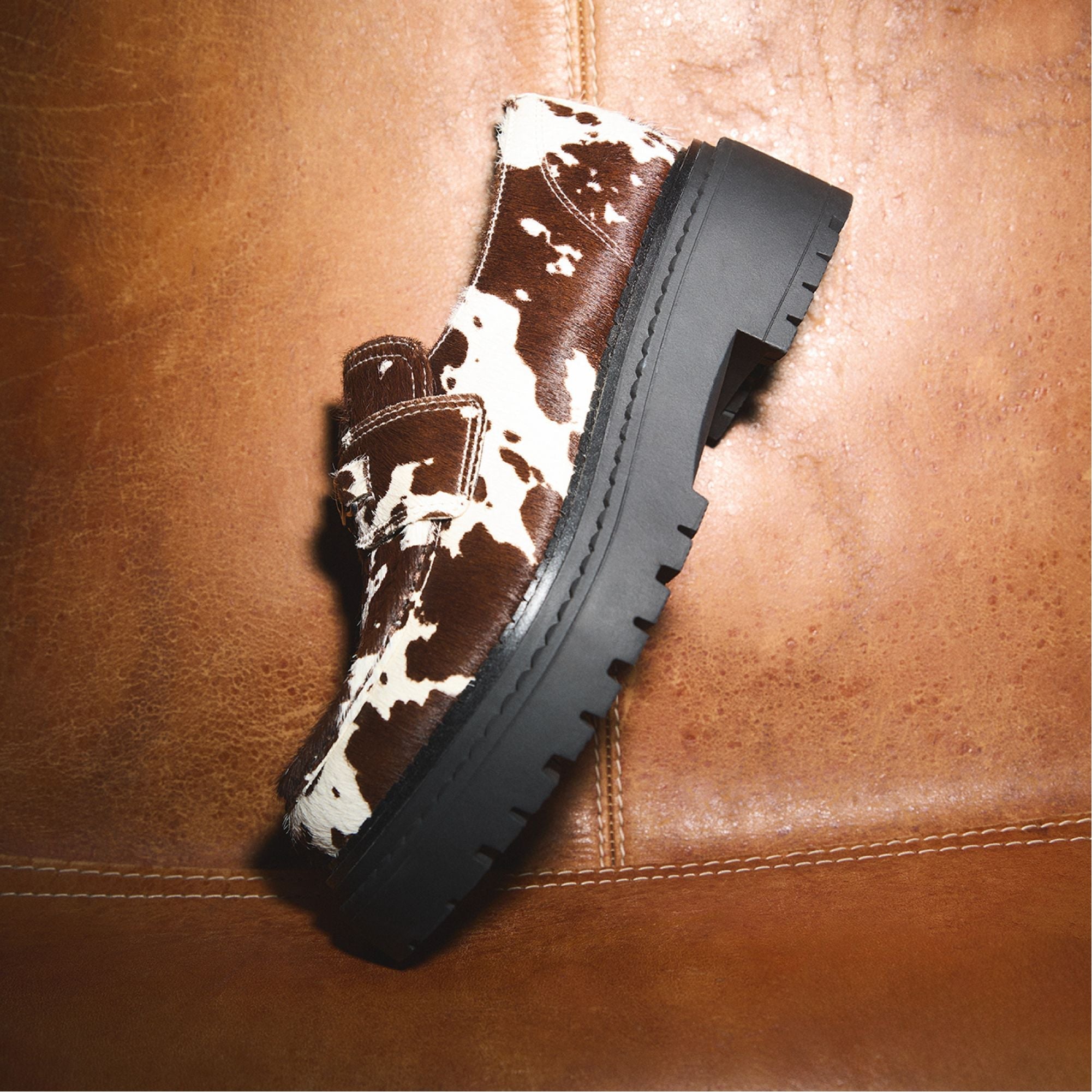 Aldo Miravelle in Open Brown - Loafer, Lug sole Open brown