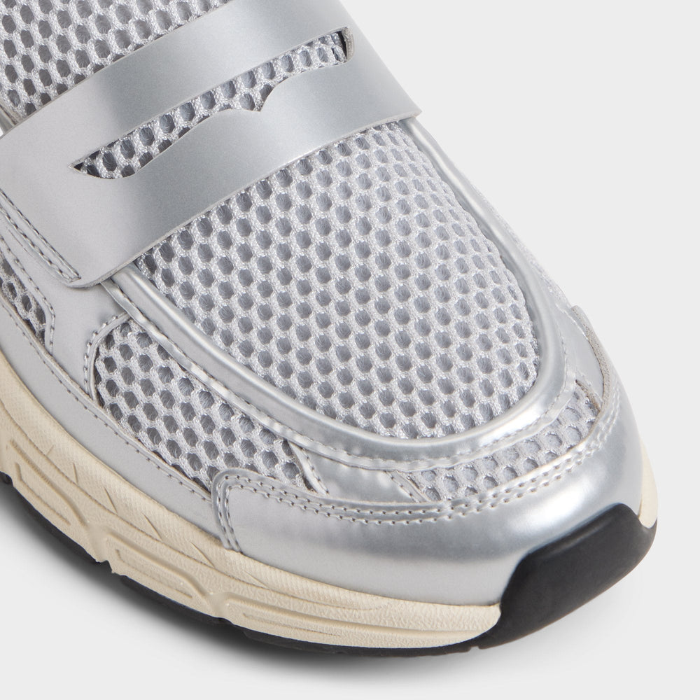 Aldo Loffy in Silver - Loafer, Jogger sole Silver