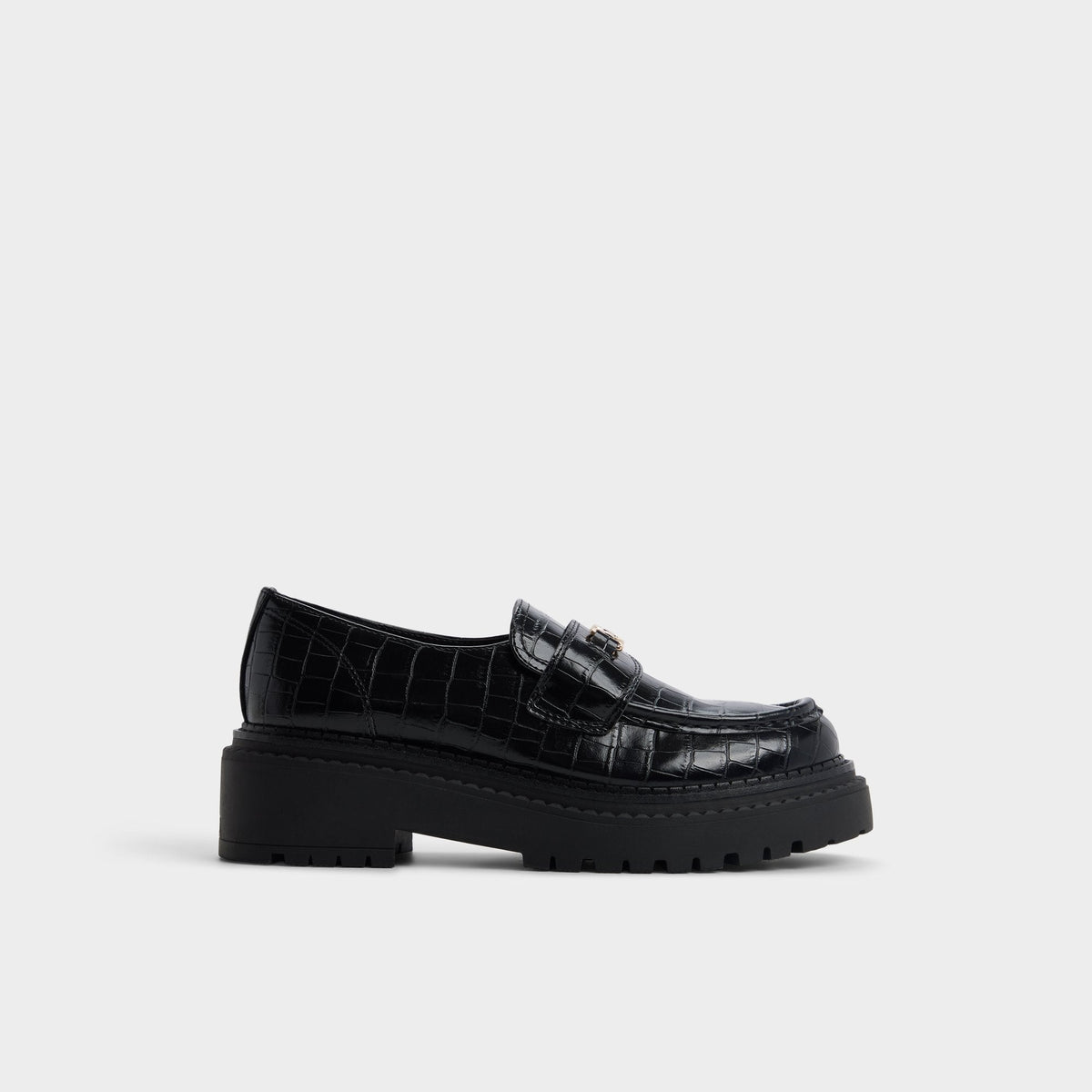 Aldo Miravelle in Black - Loafer, Lug sole Black