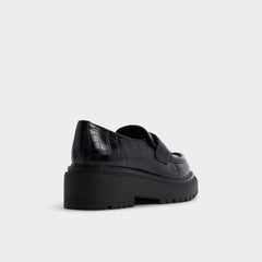 Aldo Miravelle in Black - Loafer, Lug sole Black