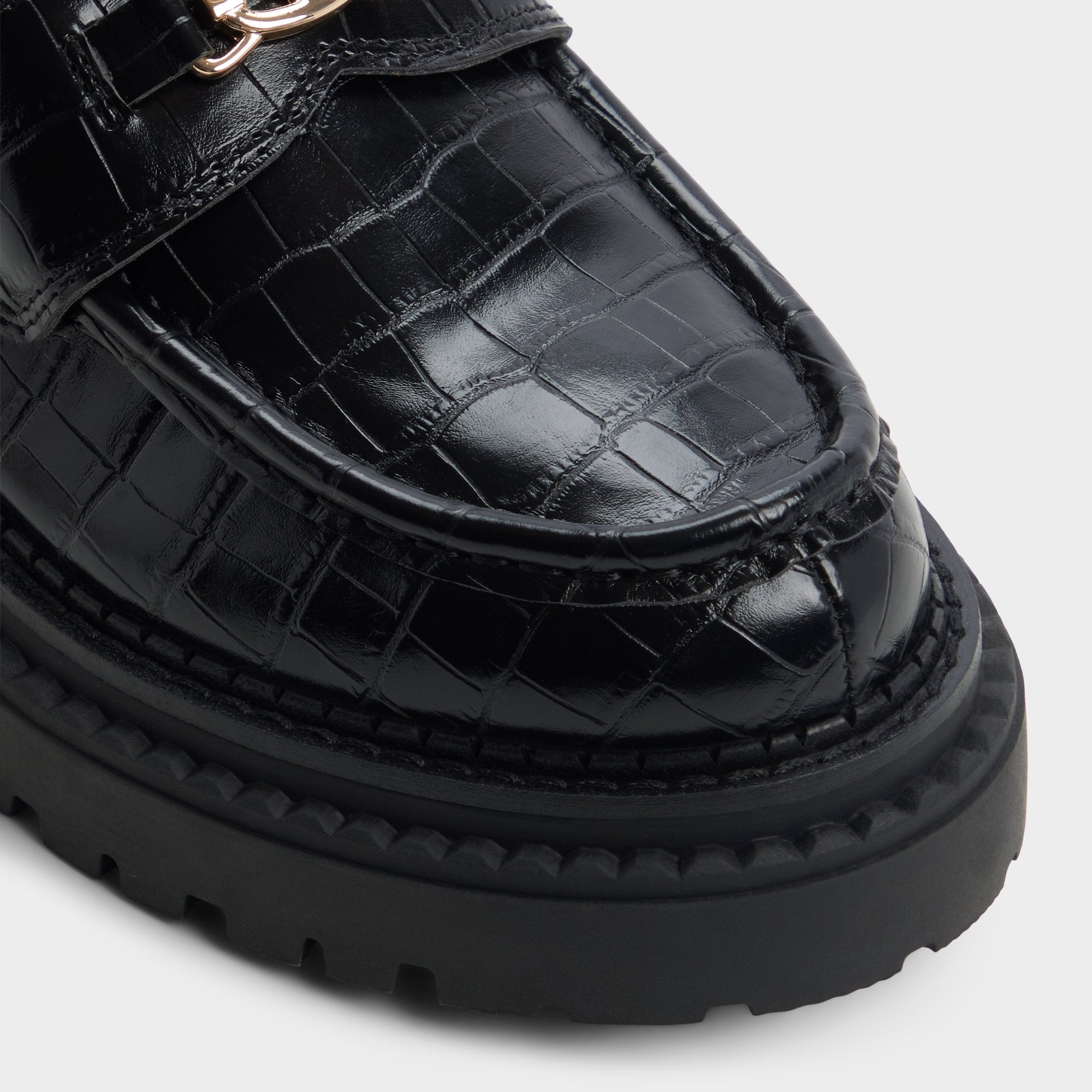 Aldo Miravelle in Black - Loafer, Lug sole Black