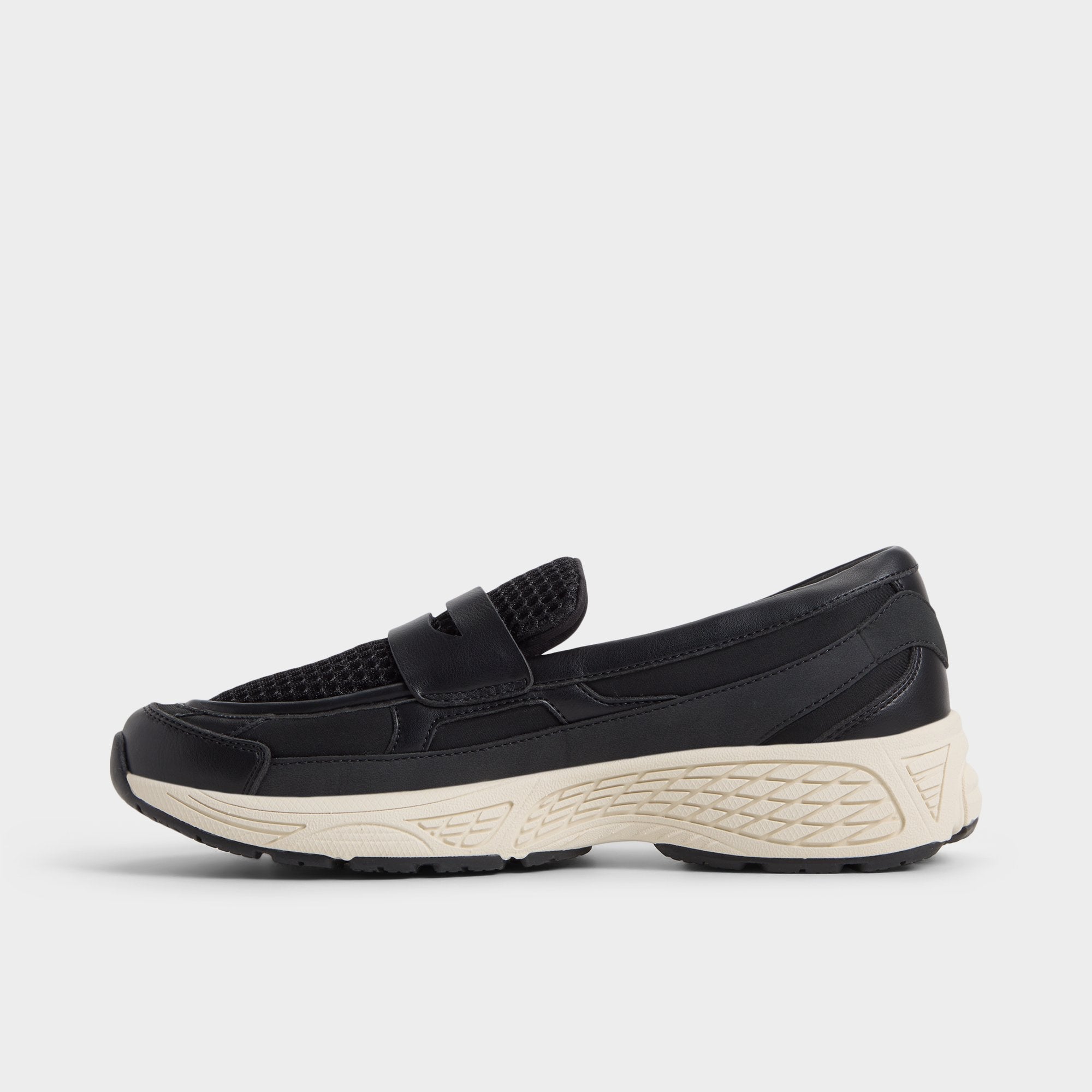 Aldo Loffy in Black - Loafer, Jogger sole Black