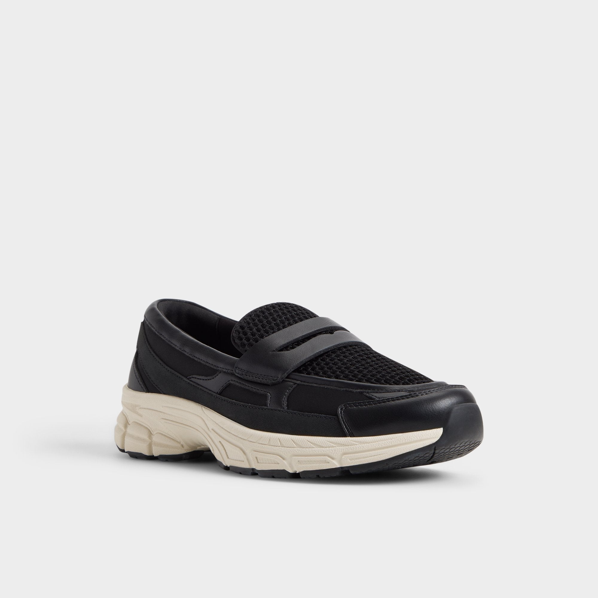 Aldo Loffy in Black - Loafer, Jogger sole Black
