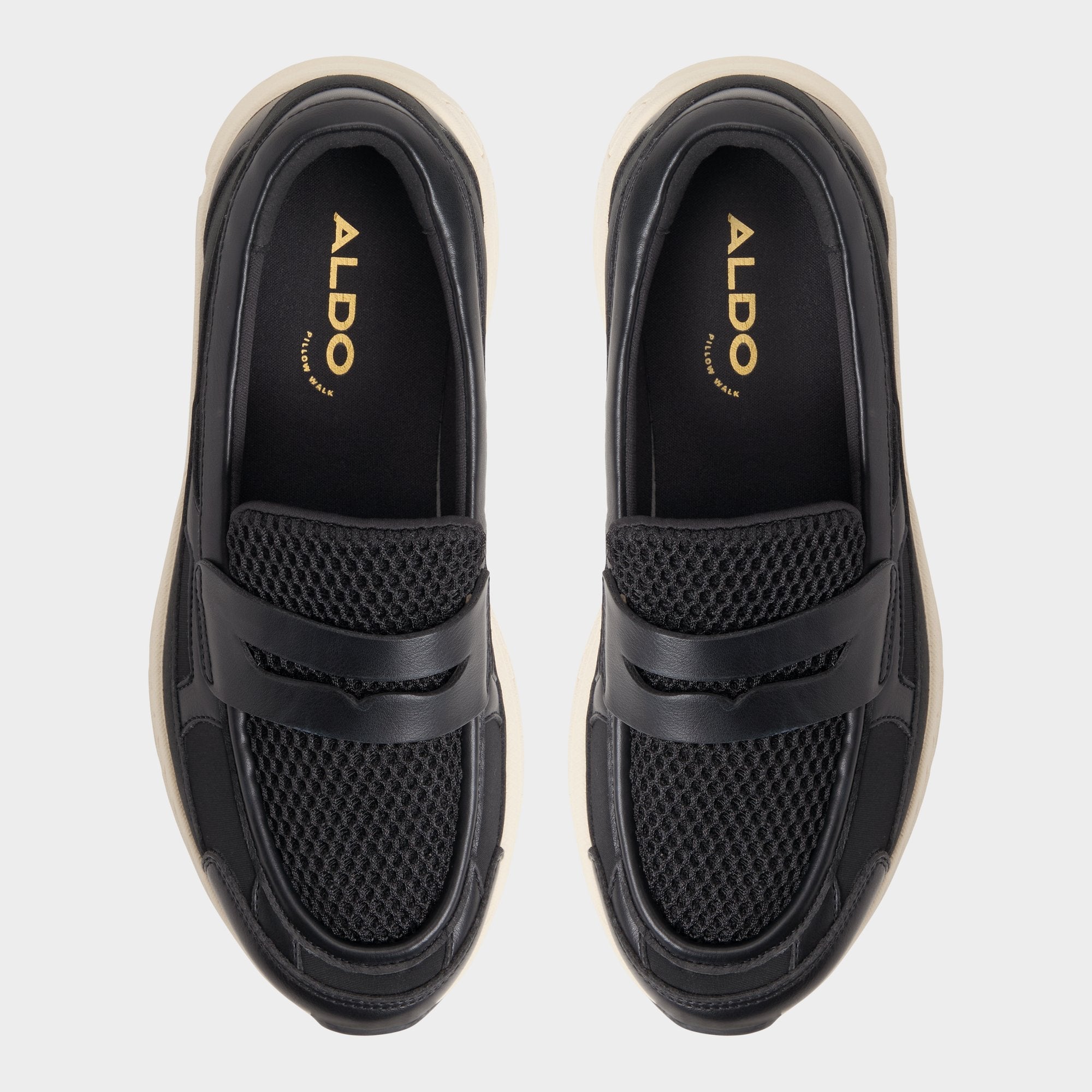 Aldo Loffy in Black - Loafer, Jogger sole Black