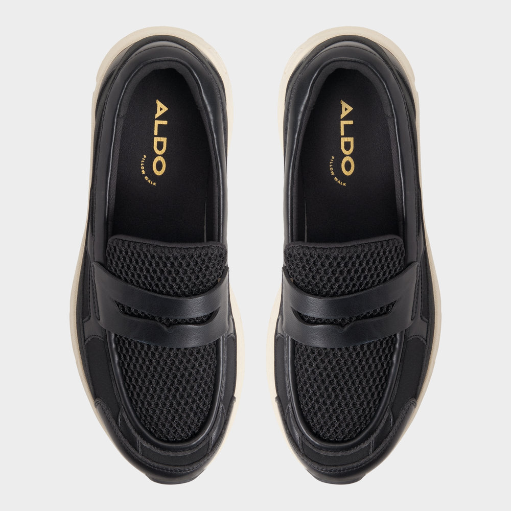 Aldo Loffy in Black - Loafer, Jogger sole Black