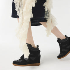 Aldo Bellissamo in Black - Wedge sneaker, Wedge heel Black