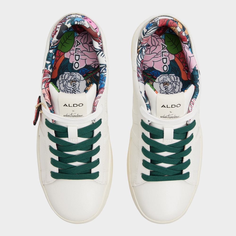 Aldo Whatisadam in White Multi - Women's low top sneaker, Cup sole White multi