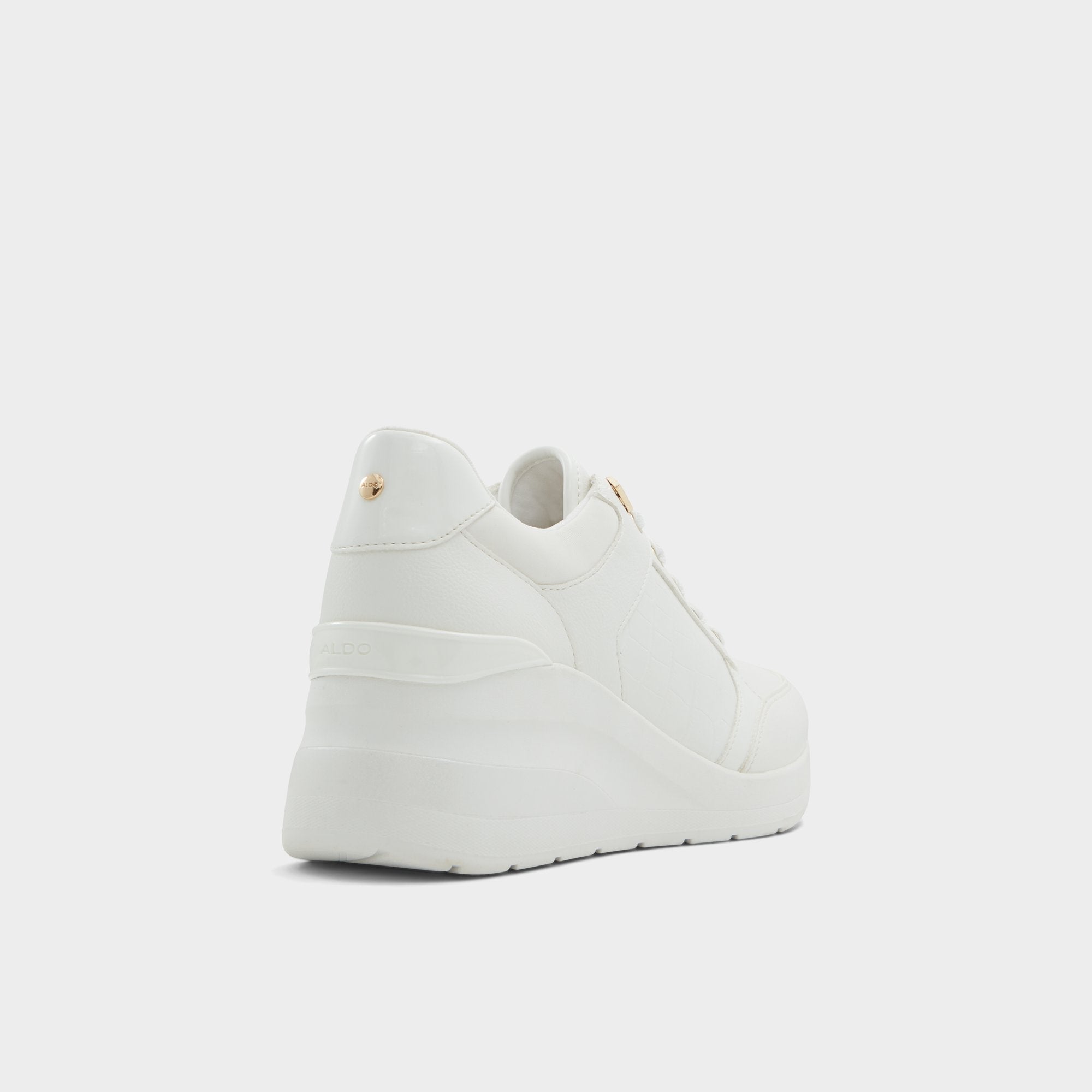 Aldo Iconistep White Overflow Women's Low top sneakers - Wedge sneaker, Wedge heel White overflow