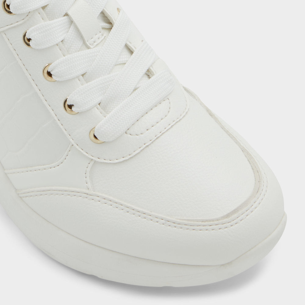 Aldo Iconistep White Overflow Women's Low top sneakers - Wedge sneaker, Wedge heel White overflow