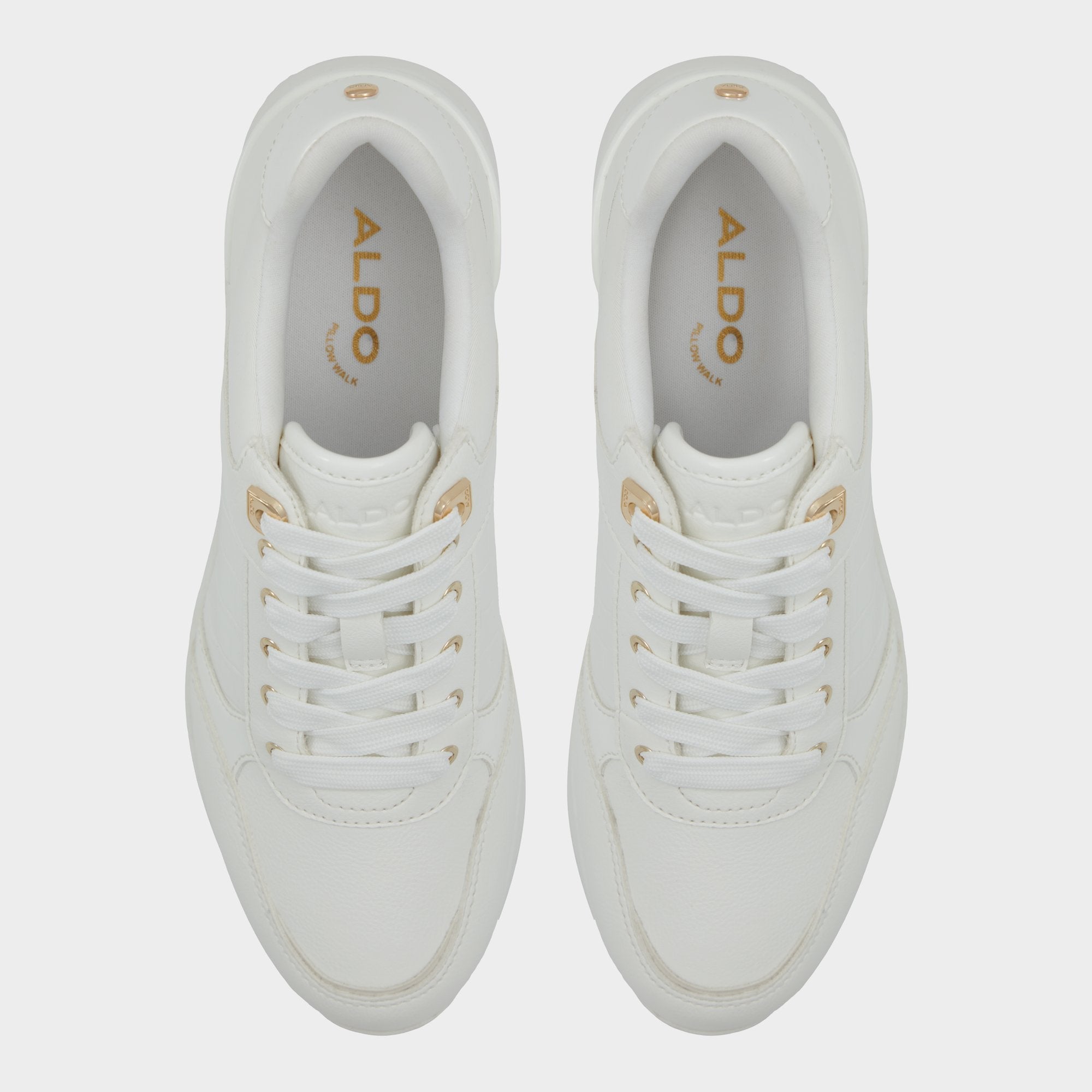 Aldo Iconistep White Overflow Women's Low top sneakers - Wedge sneaker, Wedge heel White overflow