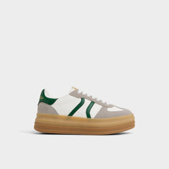 Aldo Elabrintar White Combo Women's Low top sneakers - Low top sneaker, Platform White combo