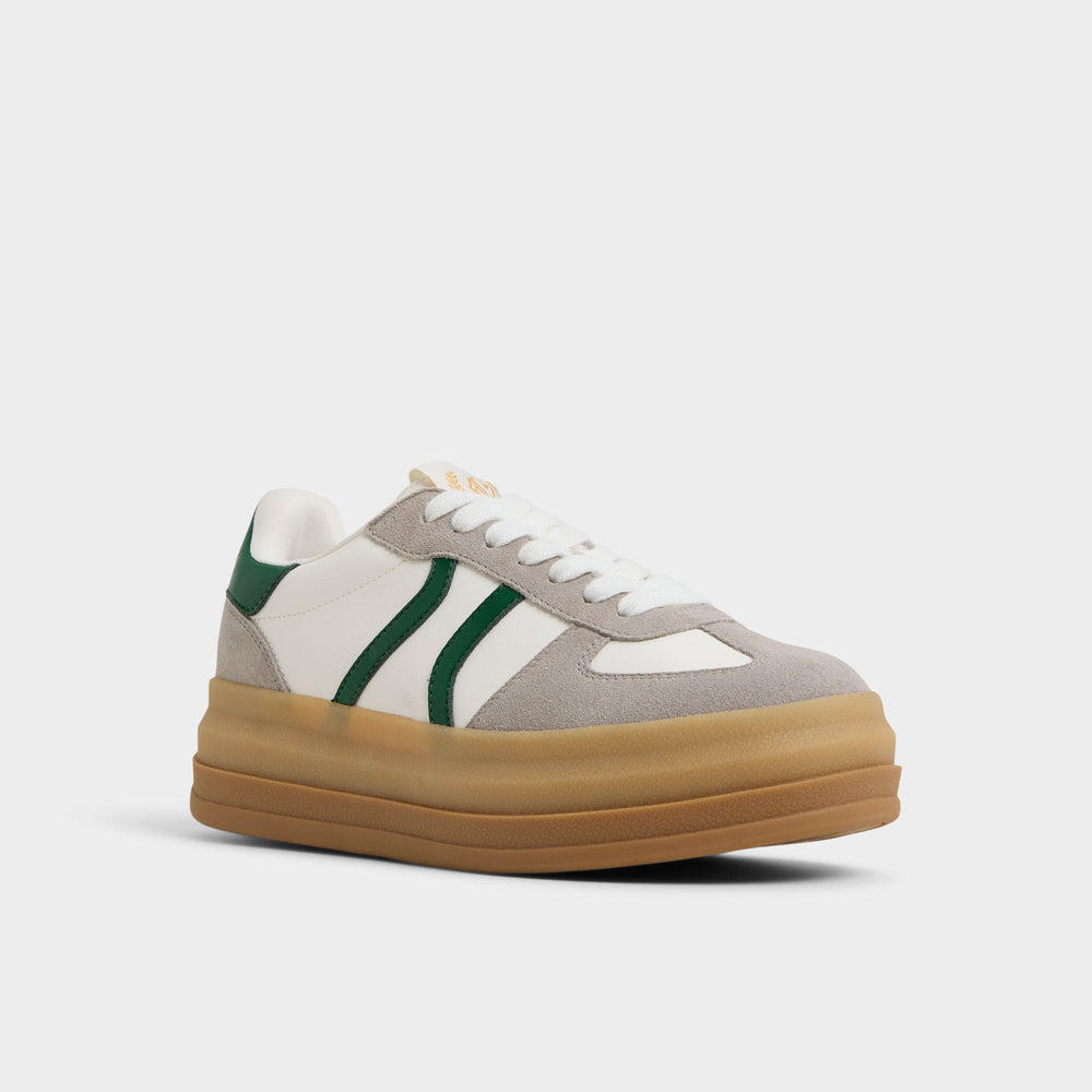 Aldo Elabrintar White Combo Women's Low top sneakers - Low top sneaker, Platform White combo