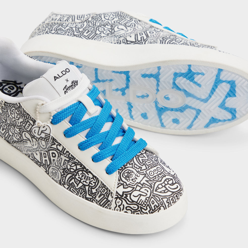 Aldo Timothy in Goodman White Black - Women's low top sneaker, Cup sole White/black