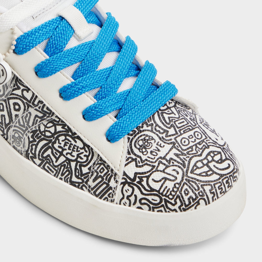 Aldo Timothy in Goodman White Black - Women's low top sneaker, Cup sole White/black