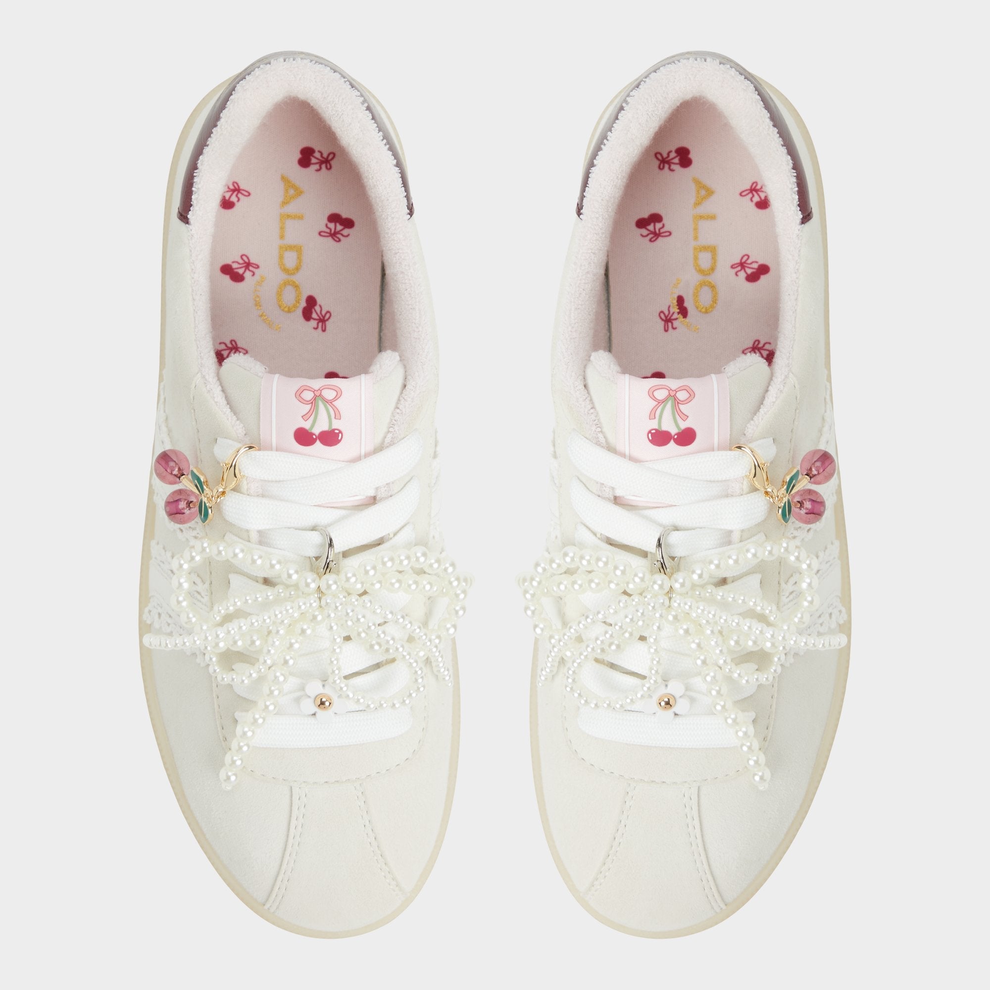 Aldo Sweetthing White/Bone Women's Low top sneakers - Low top sneaker, Cup sole White/Bone