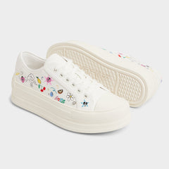 Aldo Rayes White/Multi Women's Low top sneakers - Sneaker, Platform White/Multi