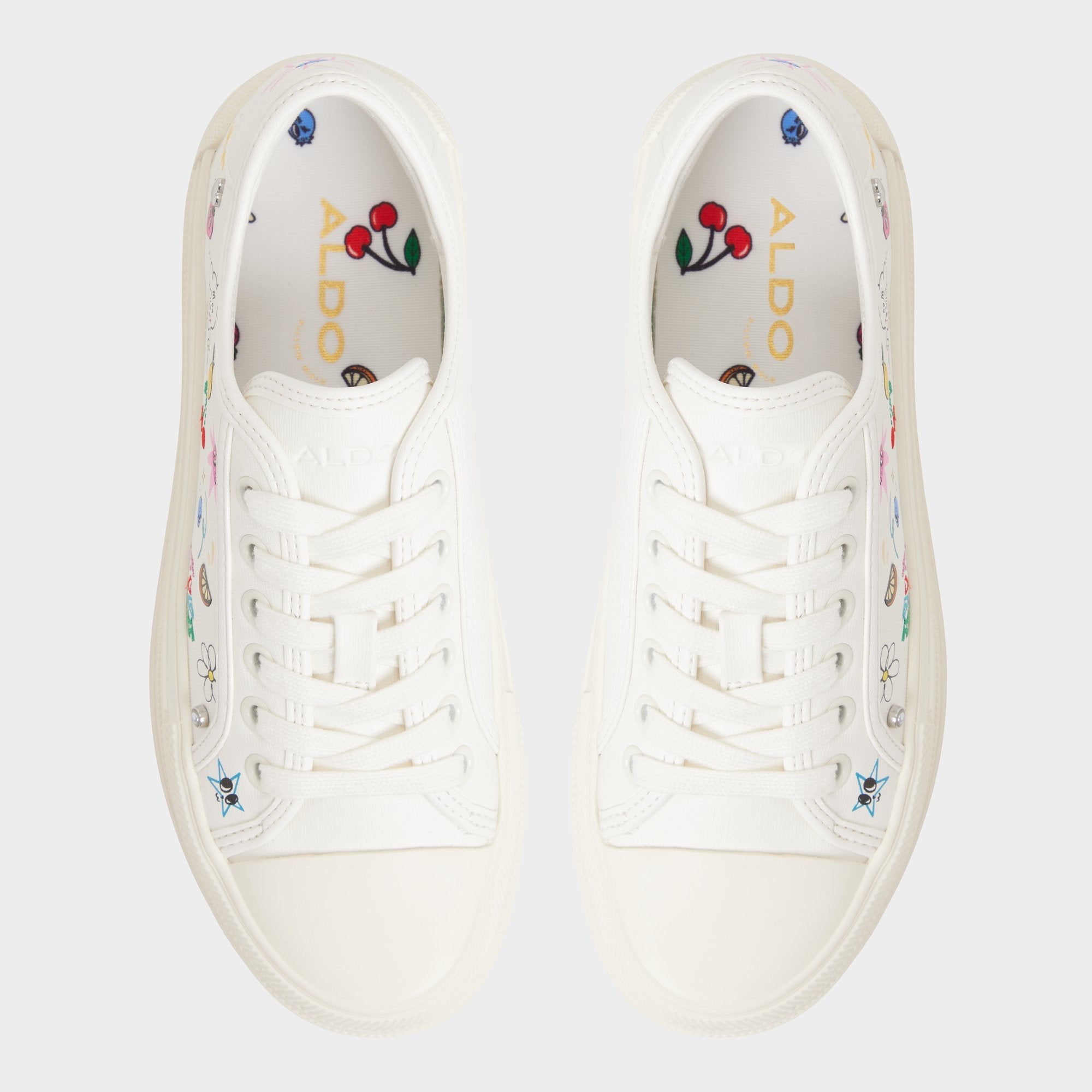 Aldo Rayes White/Multi Women's Low top sneakers - Sneaker, Platform White/Multi