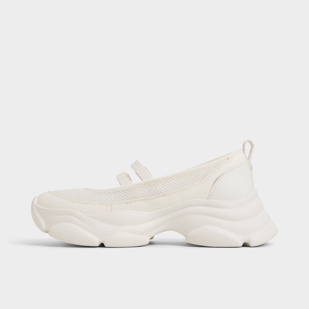 Aldo Aethera White Women's Platform and wedge sneakers - Mary Jane Sneakers, Jogger sole White