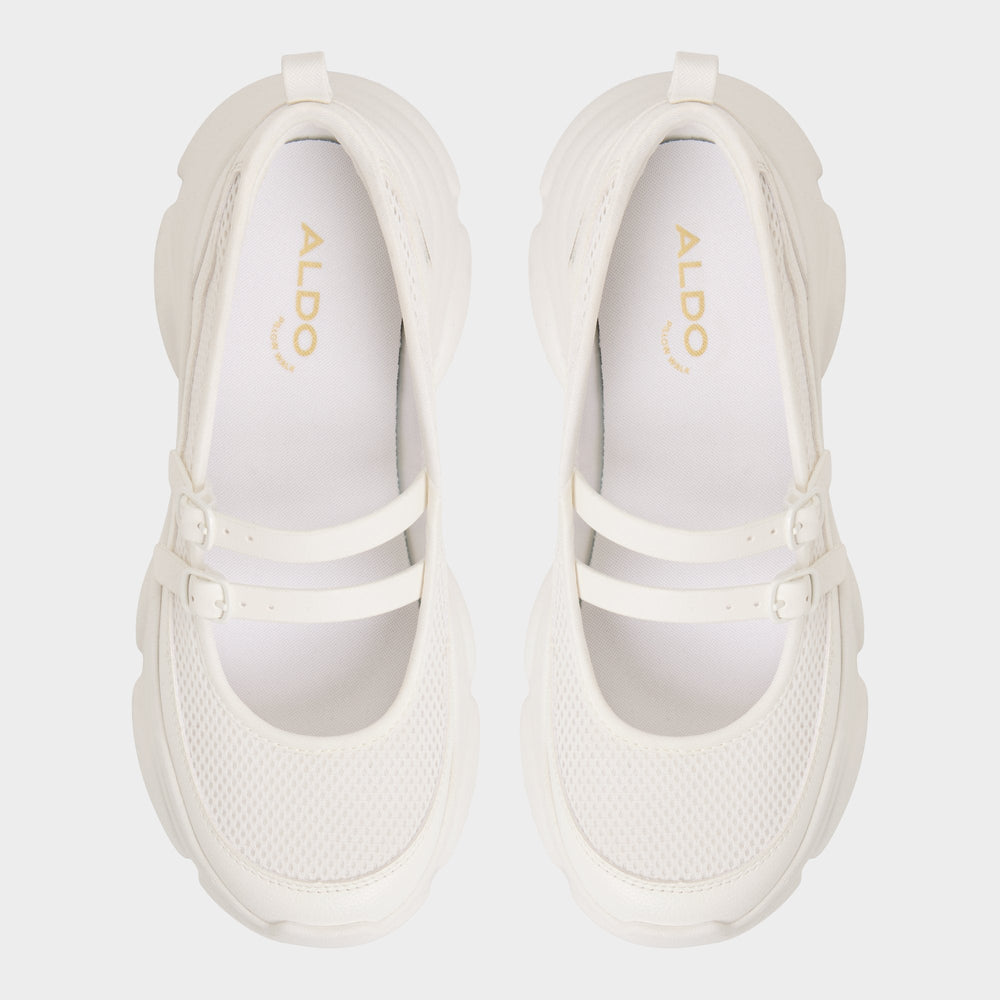 Aldo Aethera White Women's Platform and wedge sneakers - Mary Jane Sneakers, Jogger sole White