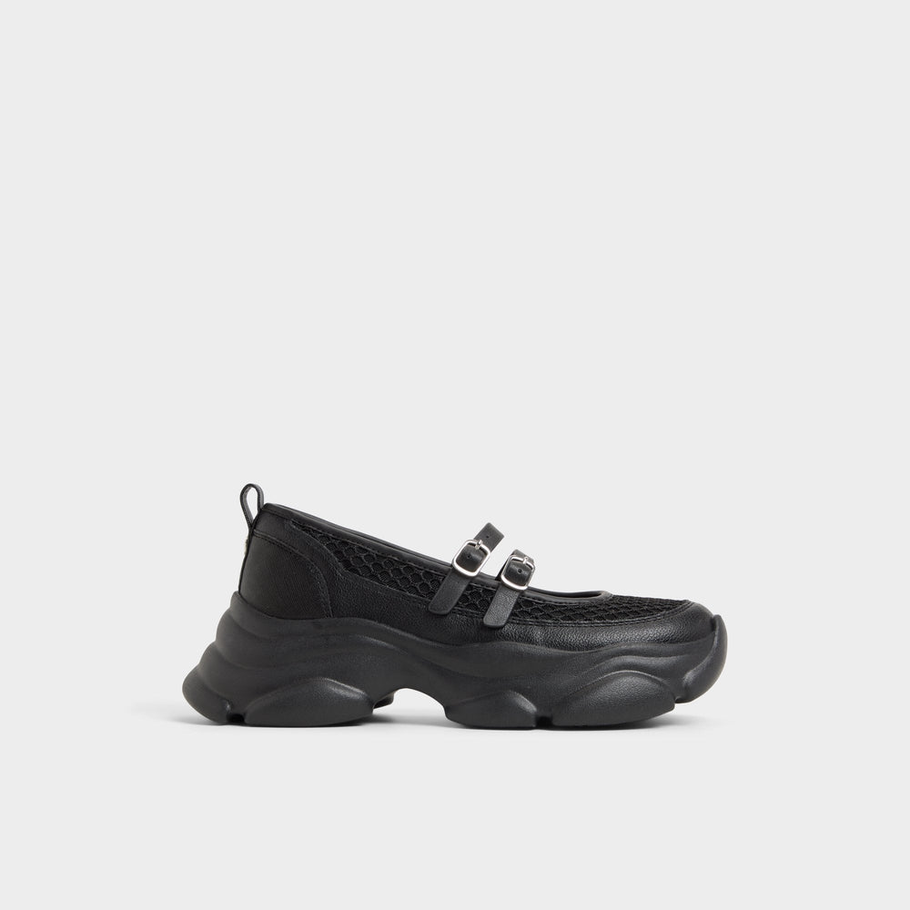 Aldo Aethera Black Women's Platform and wedge sneakers - Mary Jane Sneakers, Jogger sole Black