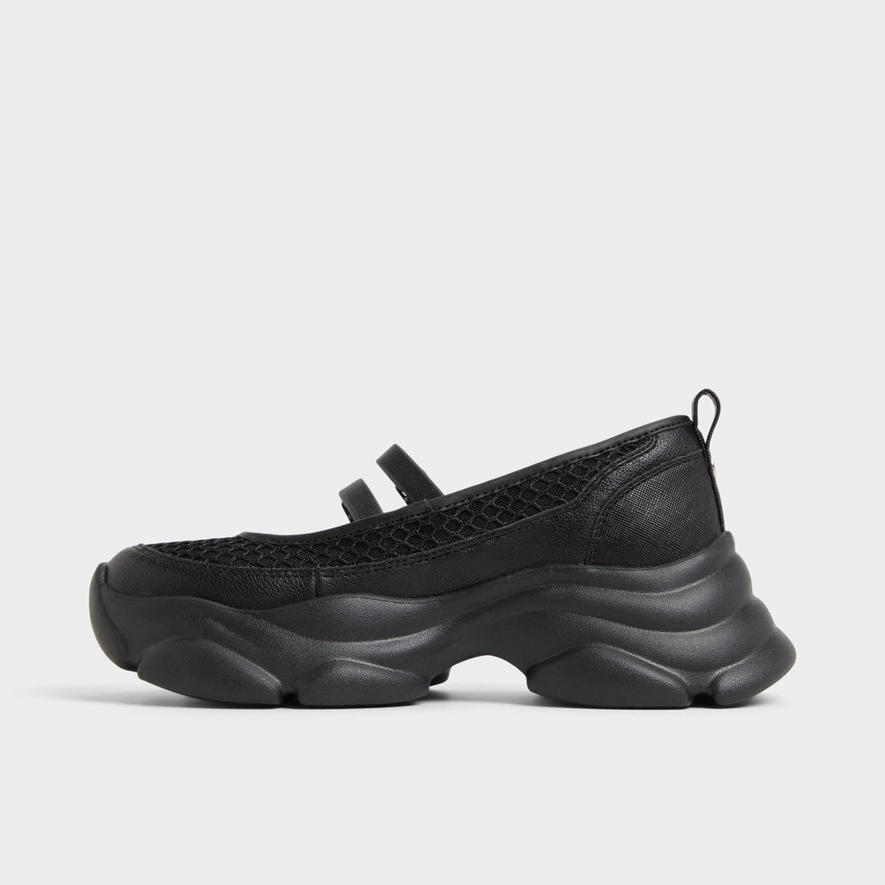 Aldo Aethera Black Women's Platform and wedge sneakers - Mary Jane Sneakers, Jogger sole Black