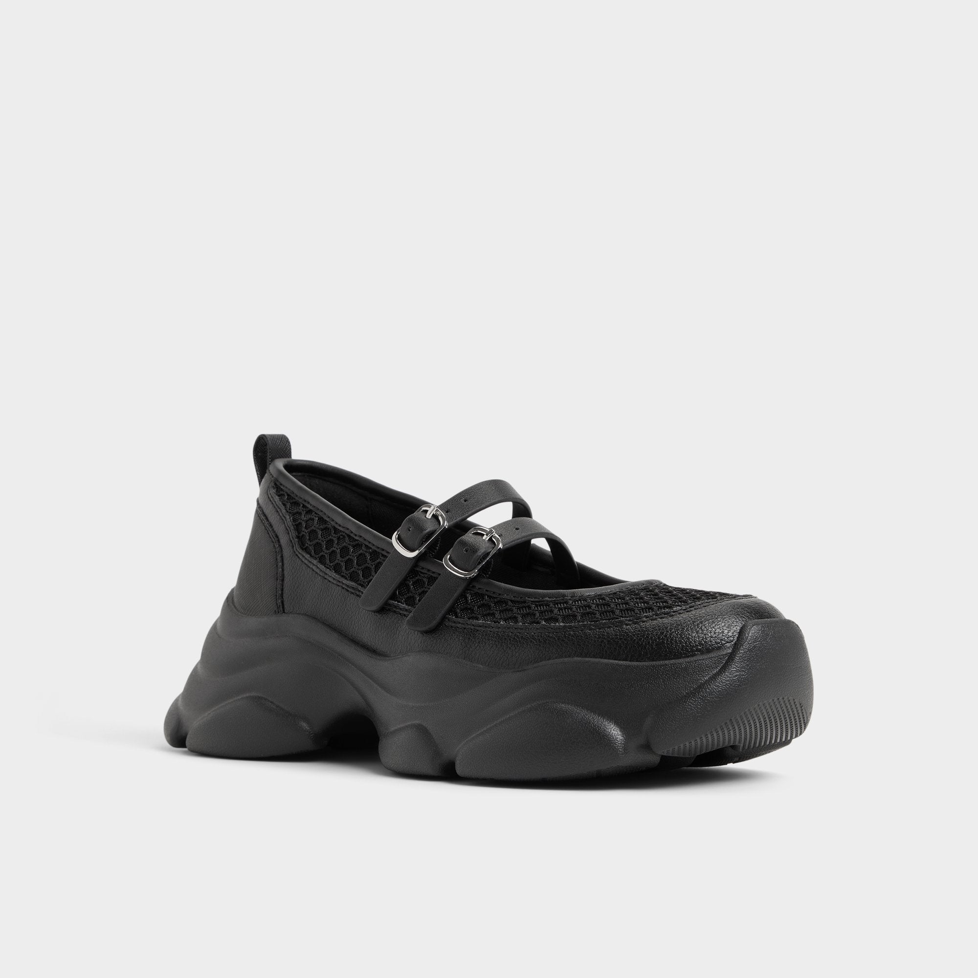 Aldo Aethera Black Women's Platform and wedge sneakers - Mary Jane Sneakers, Jogger sole Black
