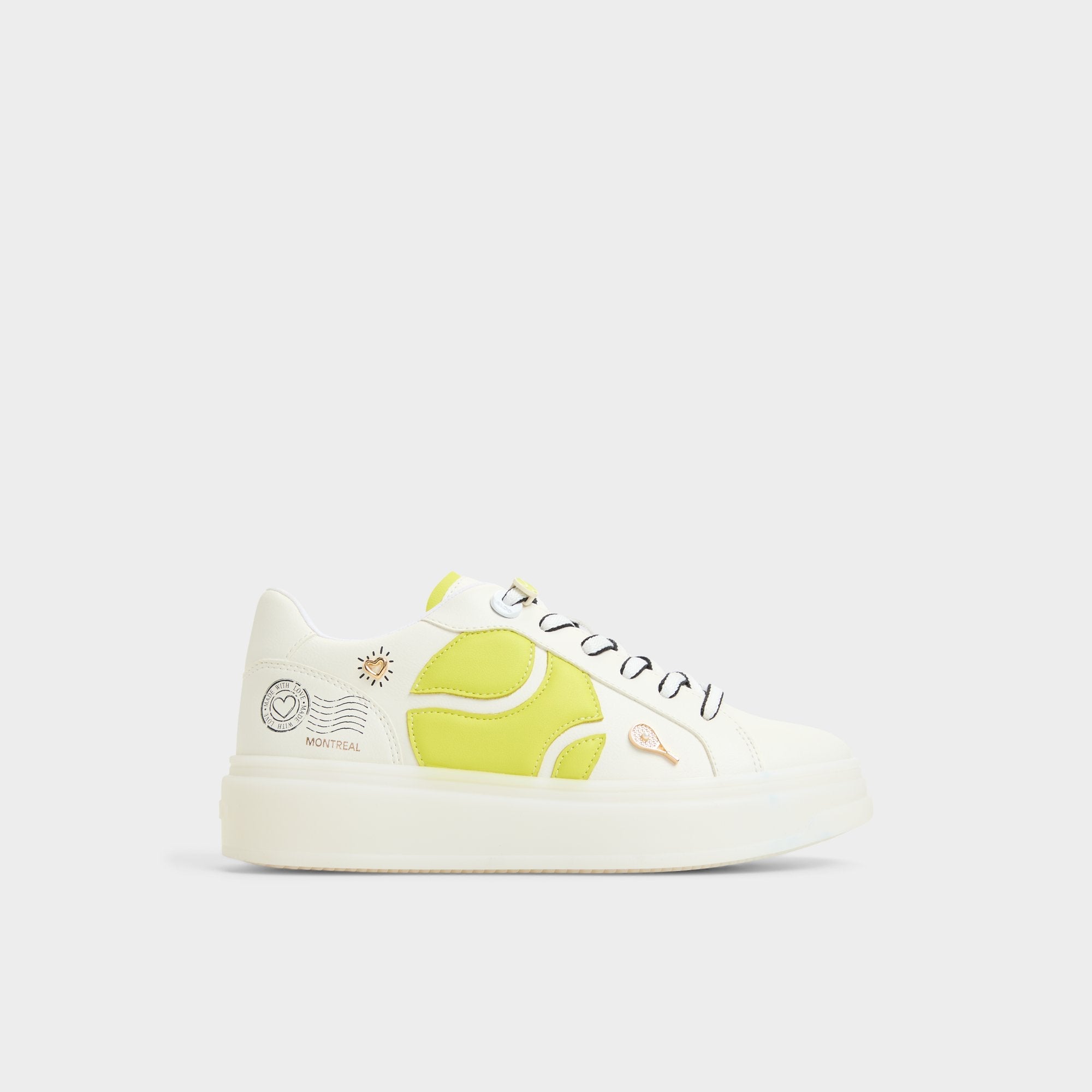 Aldo Clubchamp White Combo Women's Platform and wedge sneakers - Low top sneaker White Combo