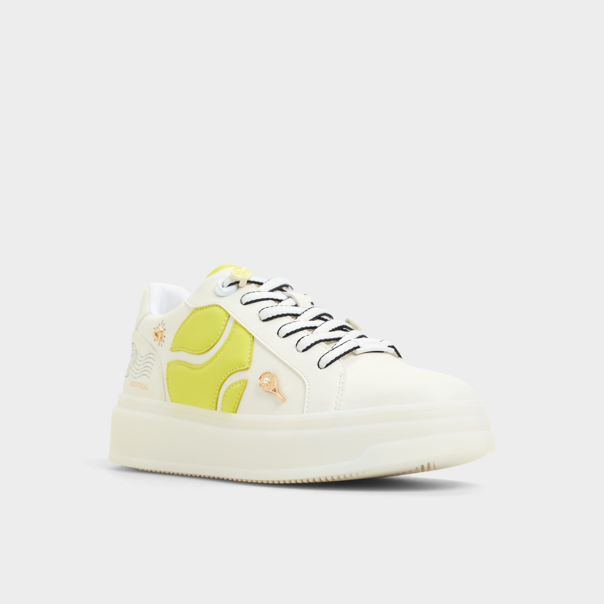 Aldo Clubchamp White Combo Women's Platform and wedge sneakers - Low top sneaker White Combo