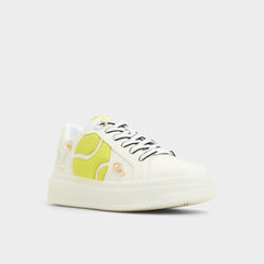 Aldo Clubchamp White Combo Women's Platform and wedge sneakers - Low top sneaker White Combo