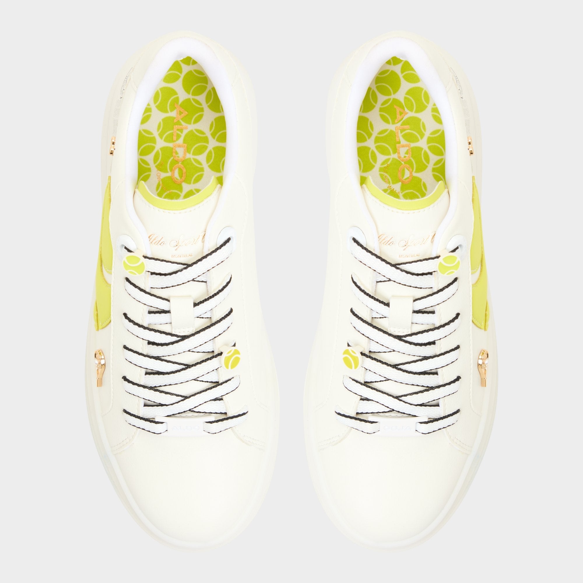 Aldo Clubchamp White Combo Women's Platform and wedge sneakers - Low top sneaker White Combo