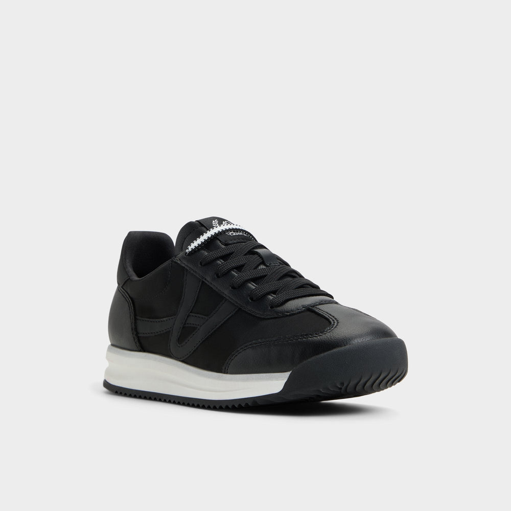 Aldo Stepcount Black Women's Low top sneakers - Jogger sneaker, Jogger sole Black