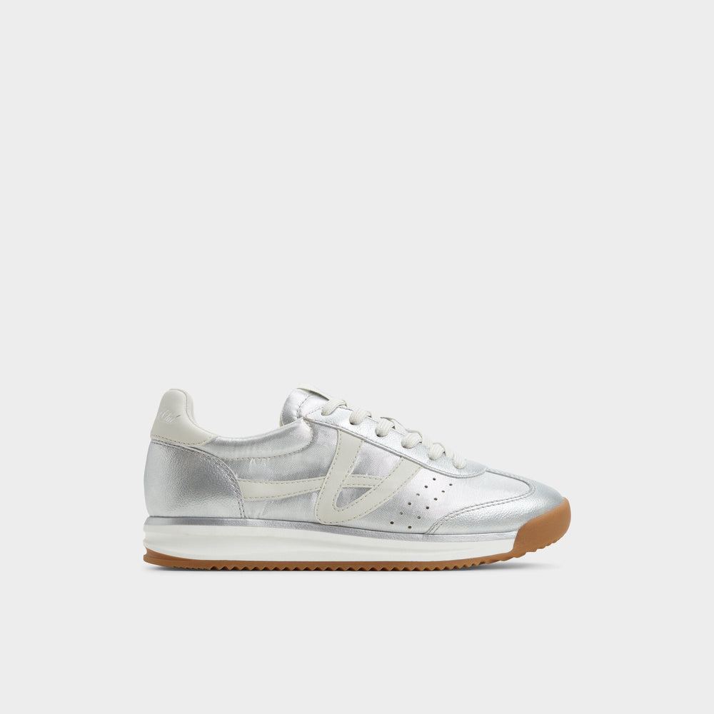 Aldo Stepcount Silver Women's Low top sneakers - Jogger sneaker, Jogger sole Silver