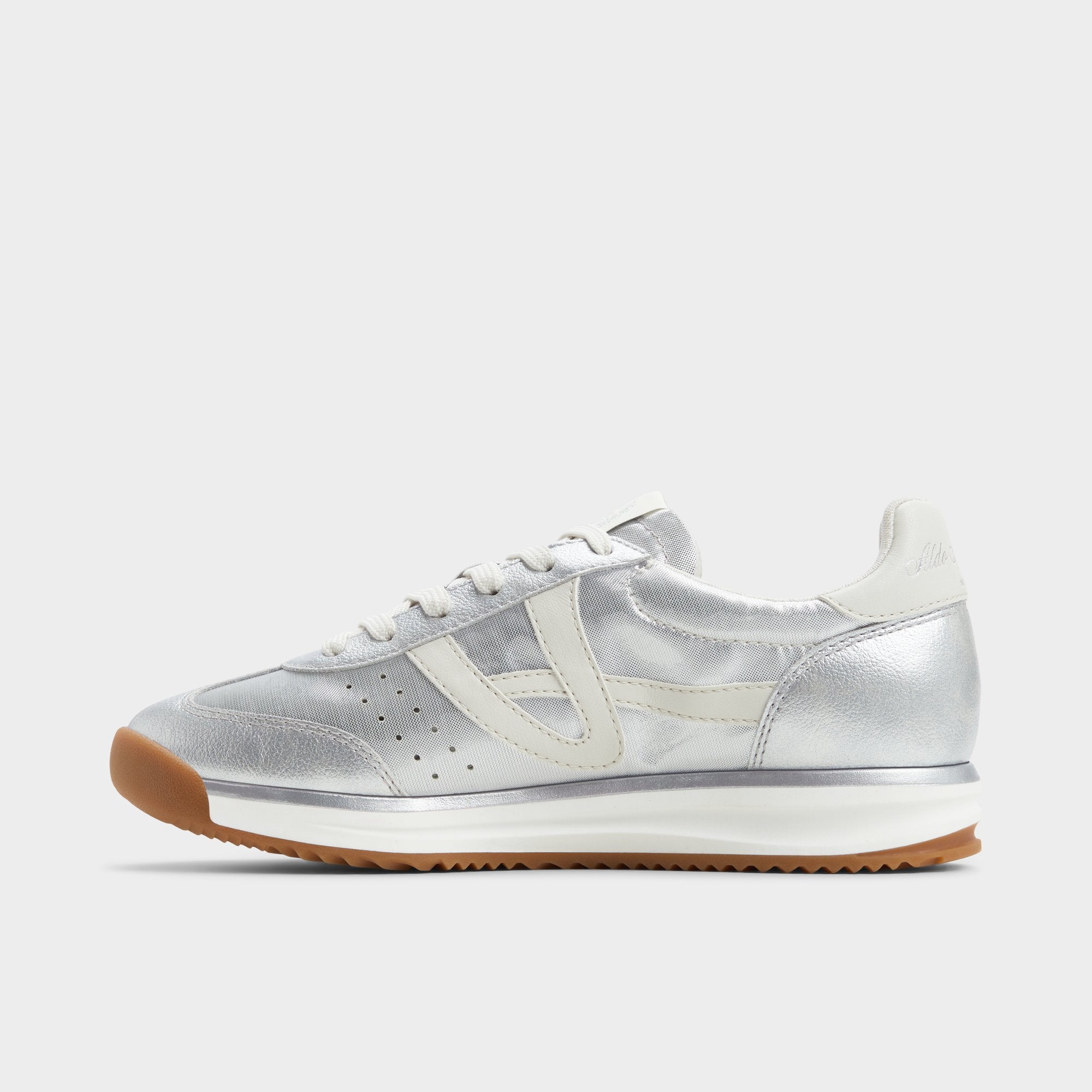Aldo Stepcount Silver Women's Low top sneakers - Jogger sneaker, Jogger sole Silver
